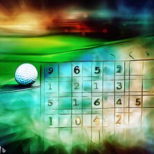 Golf scorecard digital art