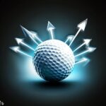 A golf ball with arrows digital art